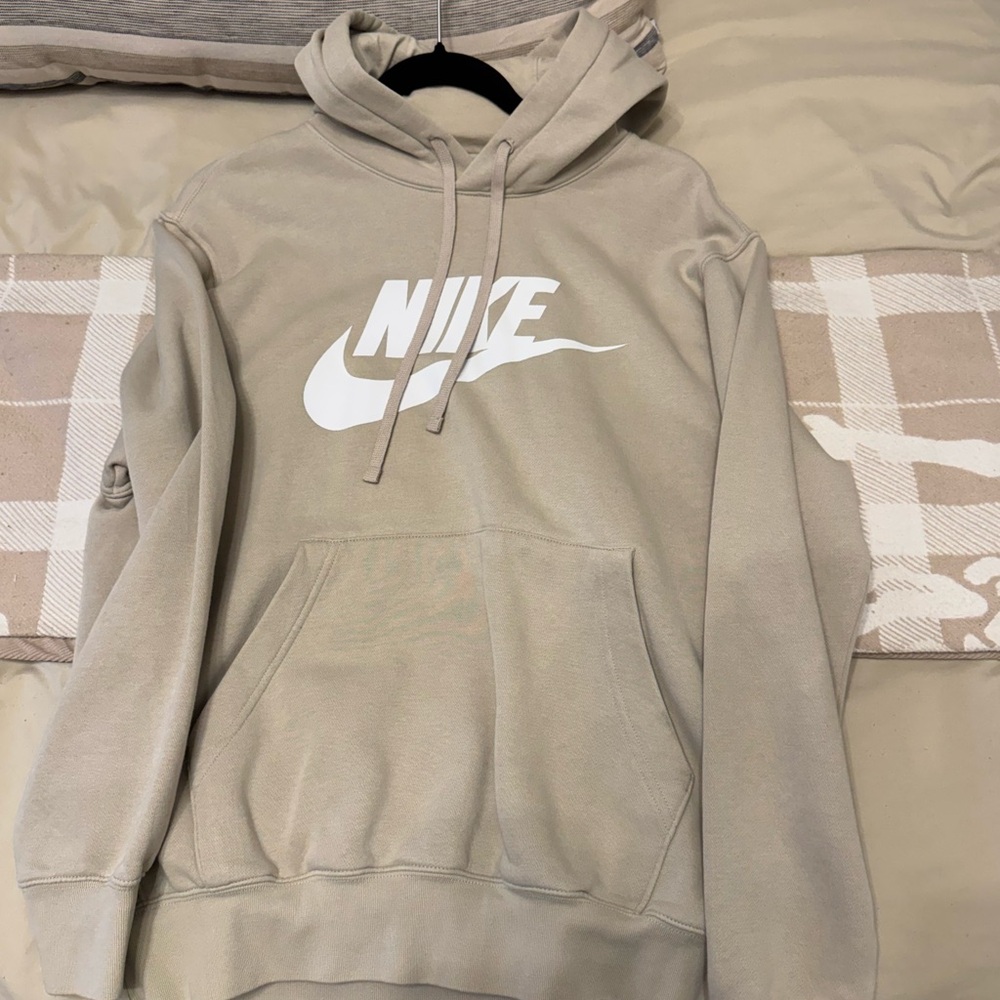 Nike Sand Hoodie with White Logo